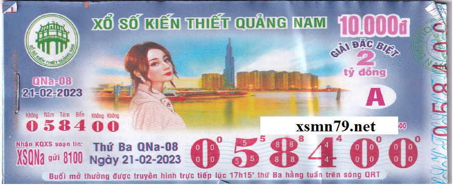 Hình ảnh vé số Quảng Nam chi tiết